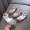 Spring-autumn New Style Ladylike Baby Girl Girls' Princess Rhinestone Flat Shoes, Leather Shoes, Dance Performance Shoes