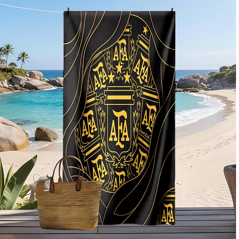 Asciugamano da Spiaggia Stampa Calcio Argentina Asciugatura Rapida Super Assorbente Morbido Asciugamano da Bagno per Nuoto Spiaggia Viaggio Souvenir Regalo per Fan