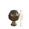 1pcs Square Vertical Chinese Incense Burners Small Alloy Incense Holder Indoor Aromatherapy Home Ornament Household Decoration