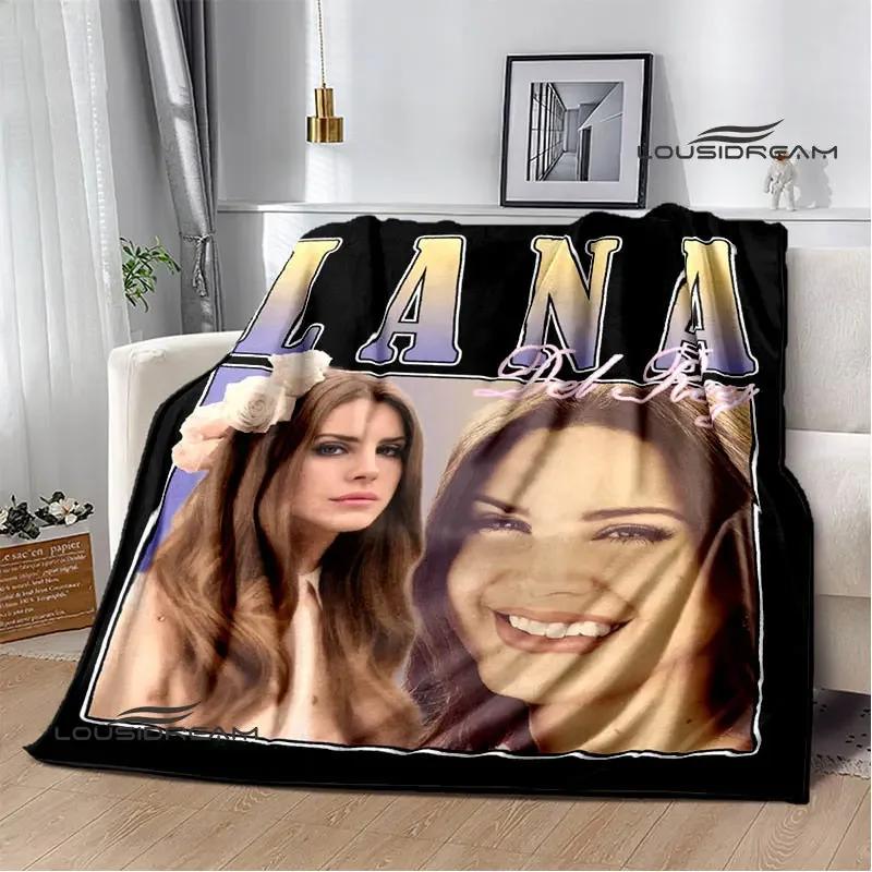 Coperta Stampa Retrò Lana Del Rey Coperta Calda alla Moda Coperta con Bordo a T Coperta per Casa e Viaggio Biancheria da Letto Regalo di Compleanno