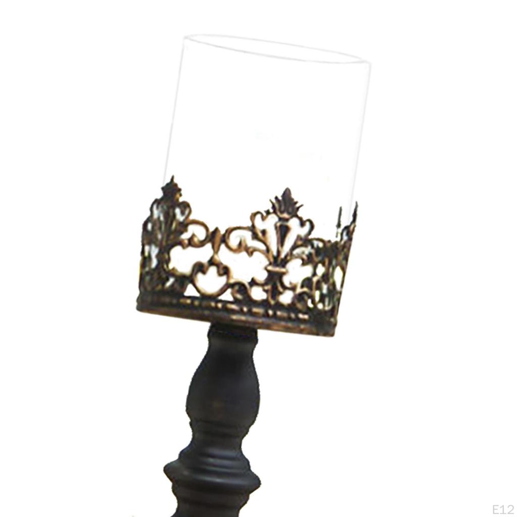 Ljusstake Metall Ljusstake Helgdag Ljusmiddag Bordsdekoration Pelare