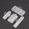 Wire Label Cable Tie Tag 50Pcs Plastic Transparent Case for Daily Office Home Network Cable Organization