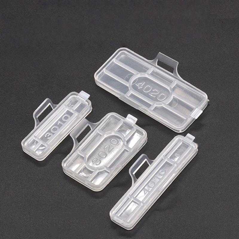 Wire Label Cable Tie Tag 50Pcs Plastic Transparent Case for Daily Office Home Network Cable Organization