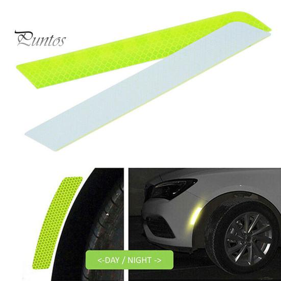 Car Sticker 1 Pair Reflective Strip Self-adhesive Strong Reflection Wear-resistant High Brightness Auto Accessories Scratch Resistant Warning