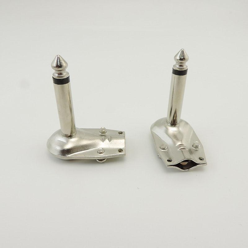 Złącze wtykowe audio 6,35 mm Mono/Stereo 2/3 piny 6,35 mm Kąt prosty 90 stopni dla audio Gitara Fono Mikrofon 1/4 cala