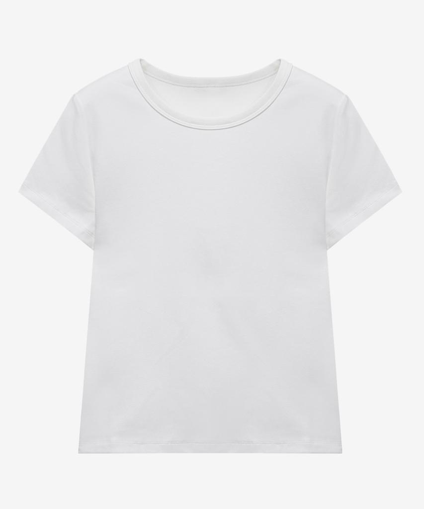 MIND BRIDGE WOMEN [On][W] Round Neck Slim Fit Daily Short Sleeve T-Shirt - 3 Colors