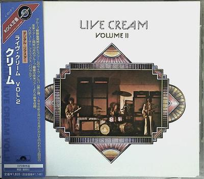 CD CREAM - Live Cream Vol.2 UICY2373 Polydor 2002 Japan Rock Used