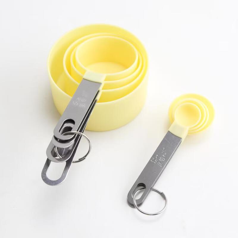 Yi Cang Stainless Steel Handle Plastic Measuring Set