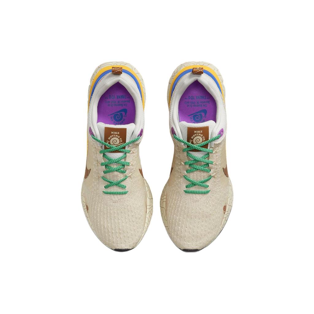 Nike React Infinity Run Flyknit 3 Premium Moving Company Men Sneakers Brown Phantom Oatmeal DZ3025-001