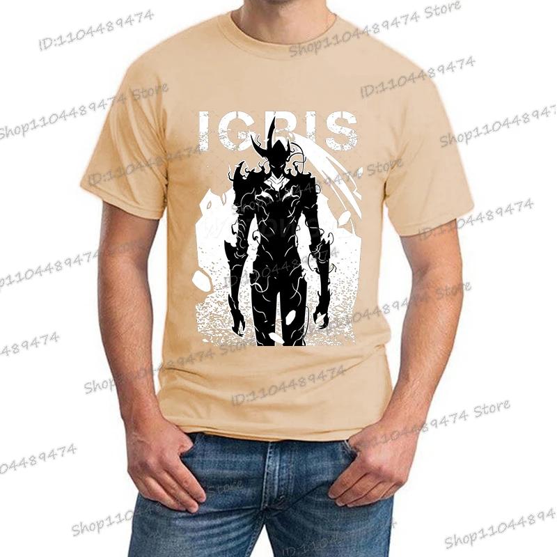 New Summer Men's Anime Solo Leveling Tee Tops Short Sleeve Man T-Shirt Fashion Street Unisex Tees Solo Leveling Tshirt Clothing