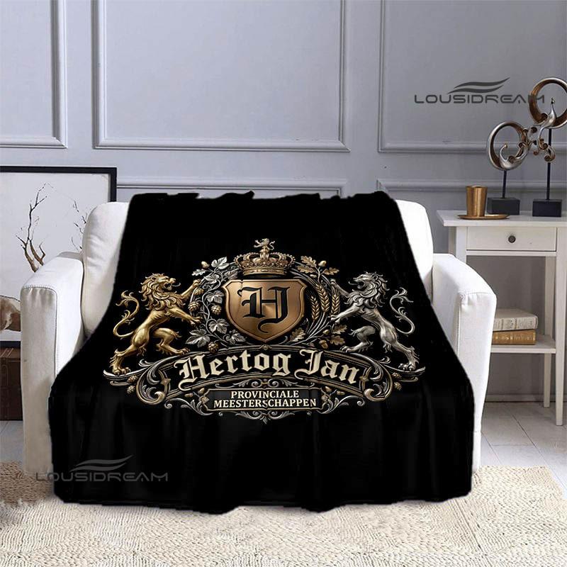Hertog Jan LOGO Printed Blankets Fashion Warm Blanket Soft And Comfortable Blanket Home Travel Blankets BedLinings Birthday Gift