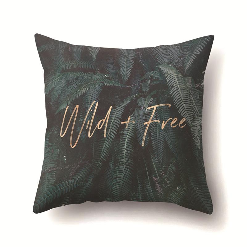Modern Painted Simple Household Car Polyester Pillow Case Car Decoration Home Printed Waist Pillow Case