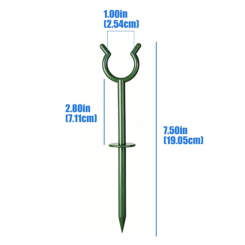 Pack Of 10 Green Plastic Garden Hose Guides For Secure Lawn Irrigation And Maintenance