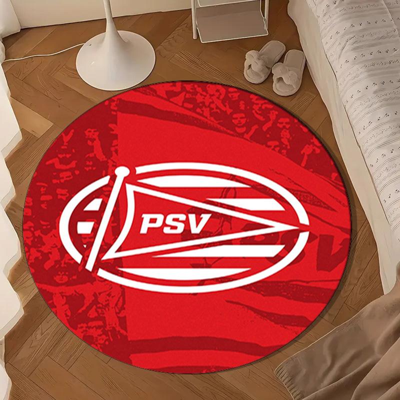 Psv Eindhoven Redesign Round mat, Anti-slip Circle Carpet Chair rug For livingroom,Bedroom, doormat home decor Gift Christmas Gifts