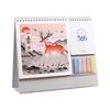 Coil Binding 2026 Desk Calendar Month Date Display Standing Flip Calendar  Home Decoration