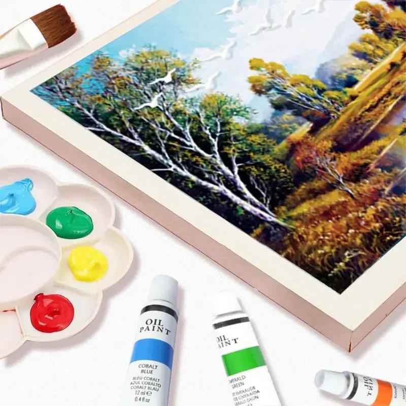 24 Renk Profesyonel Yağlıboya Boya Çizim Pigmenti 12ml Tüp Seti Yeni Başlayanlar İçin Sanatçı Sanat Malzemeleri