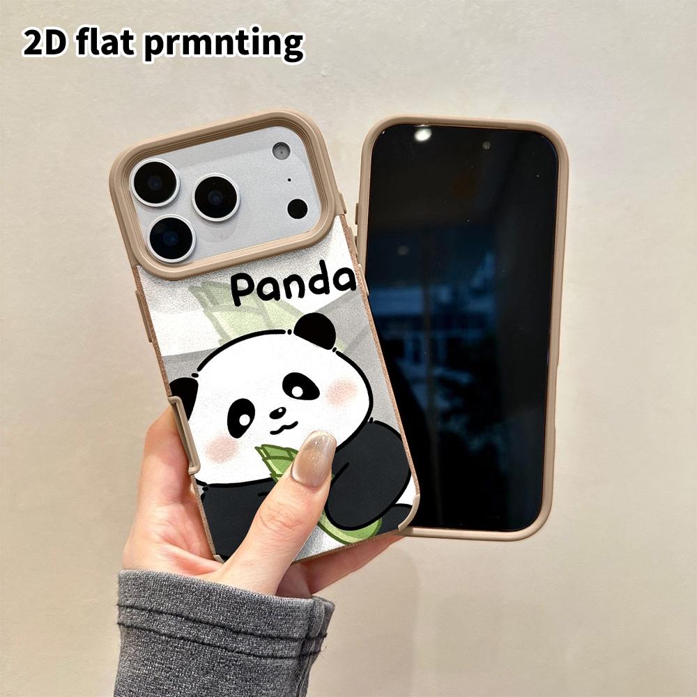 Phone Case: 2D Flat Lambskin Suitable for iPhone 18 17 16 15 14 13 Pro Film Protective Case, Tilted Head Smile, Christmas and Halloween Gifts