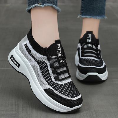 Mom Shoes 2025 Summer Platform Casual Style Women's Shoes 2025 Direct Sales Heightening Shoes Mesh Breathable Shoes Children