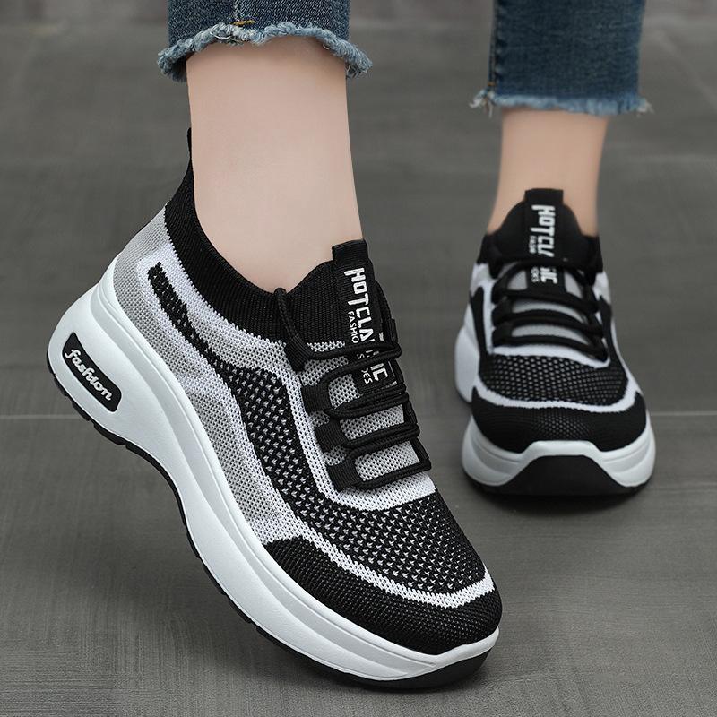 Mom shoes 2025 summer platform casual style women's shoes 2025 direct sales heightening shoes mesh breathable shoes children