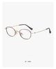 Louis Oval Pure Titanium Glasses - Small Frame, Screwless 47 Mm, High-End Nerd Style, Cold Aesthetic