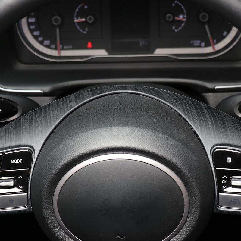 1 pieza Marco de Cubierta de Moldura de Volante con Textura de Madera Decoración Interior Nueva Estilo Para Hyundai Tucson NX4 2024