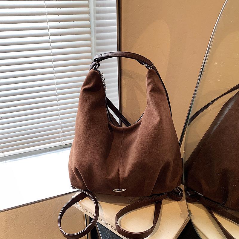 Large capacity backpack New multi-functional shoulder bag Casual tote bag Minimalist style texture backpack