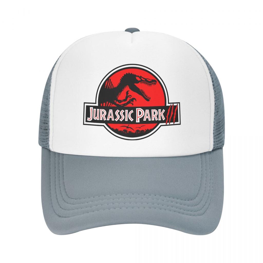 JURASSIC PARK 3 Baseball Caps Unisex Snapback Hats Lovers Trucker Caps Women Breathable Mesh Visor Bones