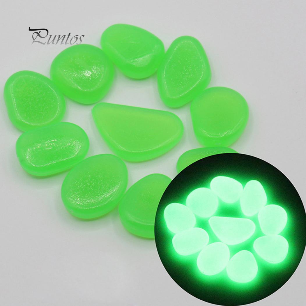 

100 шт. светящиеся в темноте камешки для аквариума, сада, аквариума зелёный