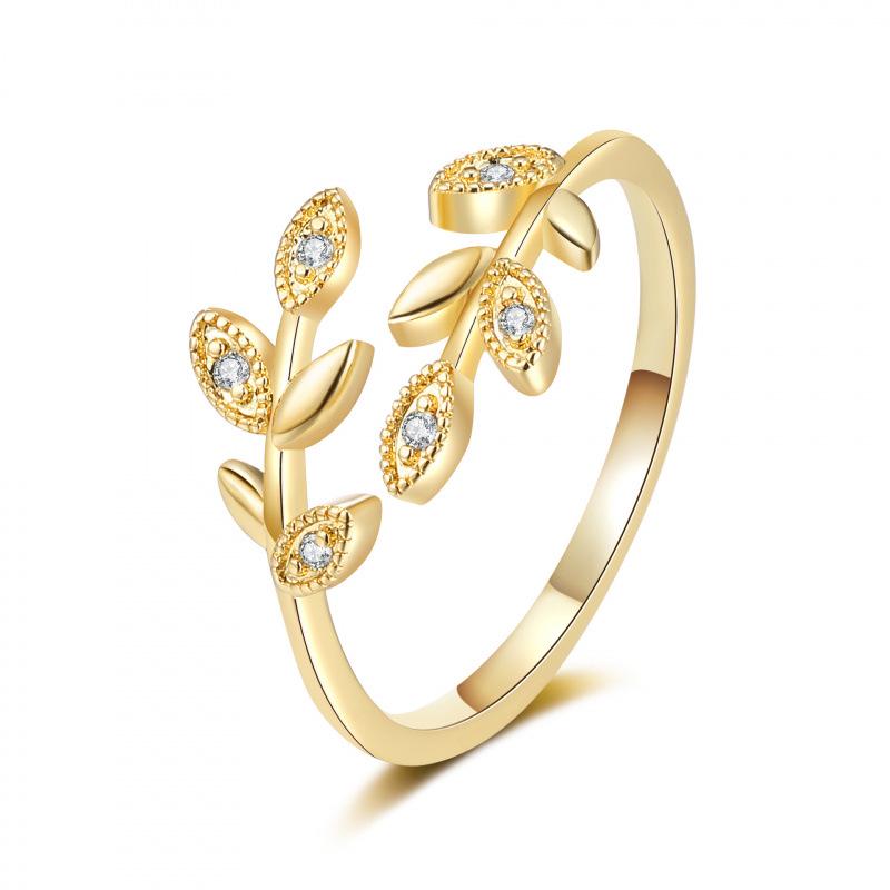 Niche Rhinestone Ring for Women – Personalized, Fashionable, Adjustable Open Design
