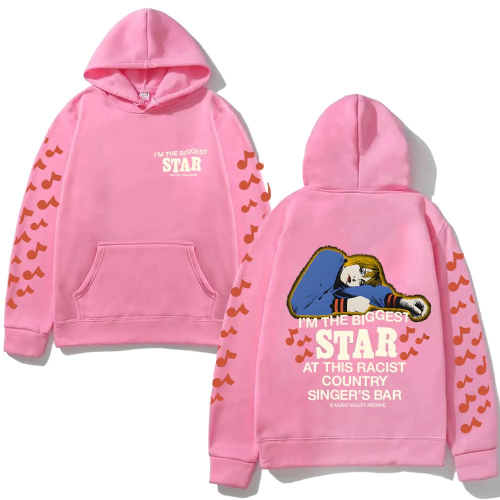 Biggest Star Hoodie 2026NEW Hayley Williams Comfortable Sweatshirts Sleeve Gothic Clothes Punk Soft Singer's Same Style Hoody