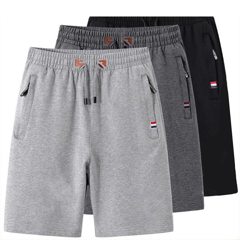 Men's Summer Casual Knitted Shorts - Lightweight, Loose, Straight Beach and Pajama Style