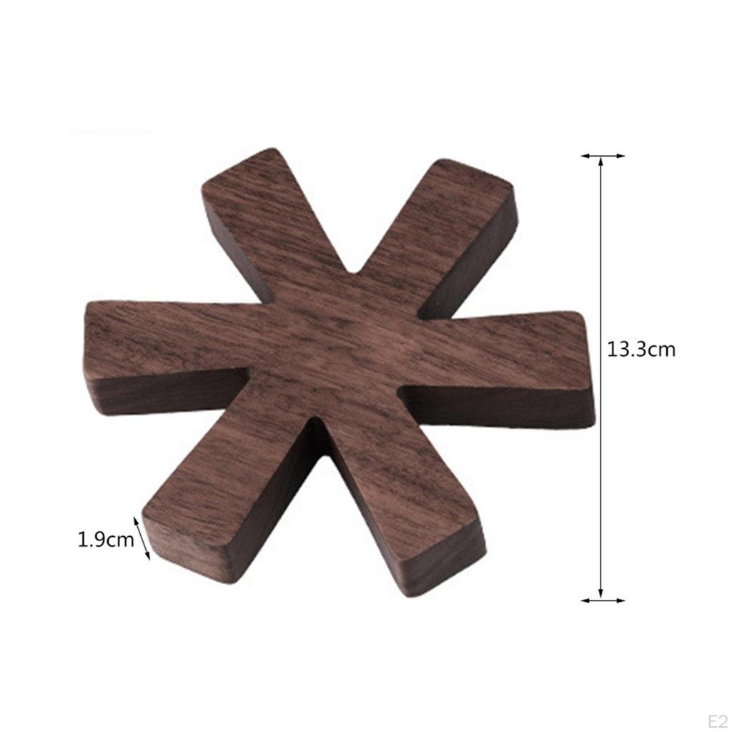 Eco-Friendly Wooden Coaster Set - Stylish Housewarming Gift for Coffee Lovers