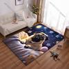 Dog Stars Mooncarpet Yoga Living Room Room Decor Children's Crawling Mat Doormat Area Rug Games Floor Mat