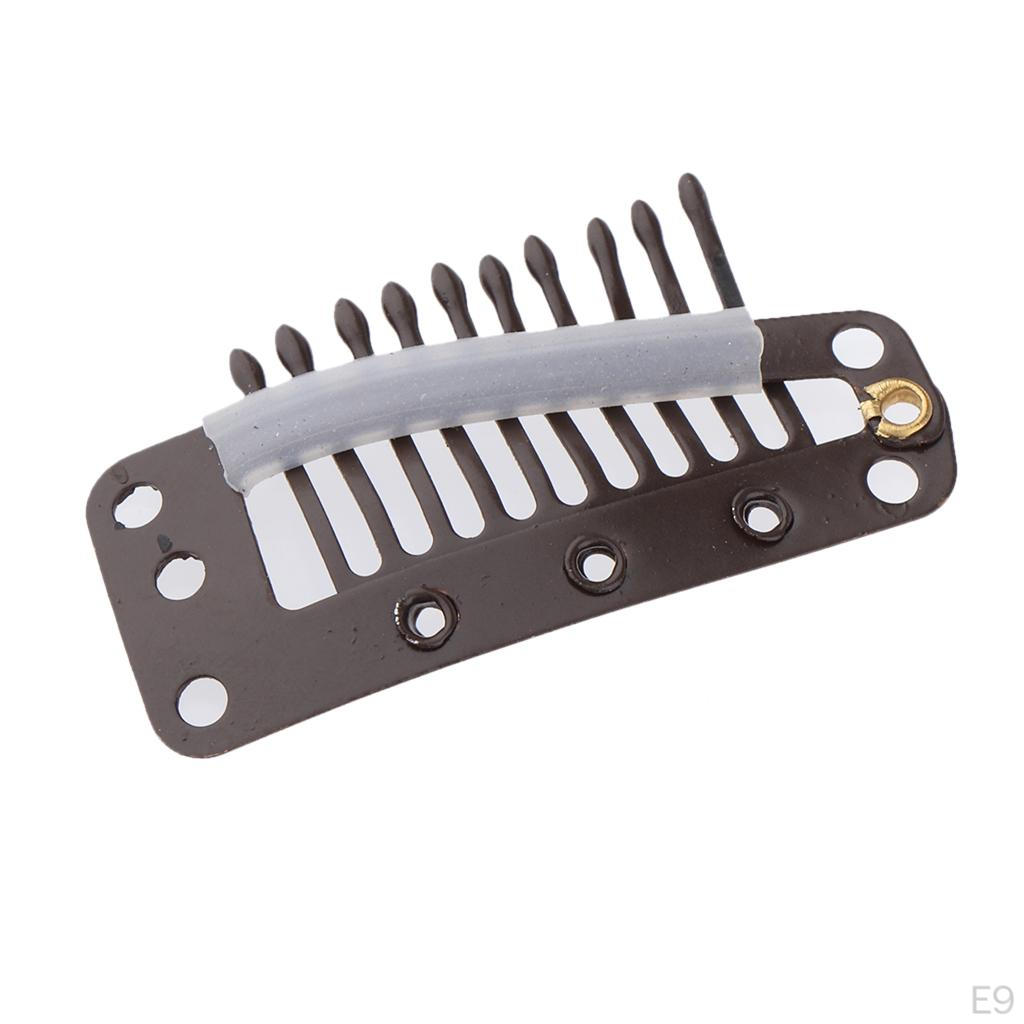 10 Hair Clips For Bun Extension Accessories Tools Stainless 3.6cm