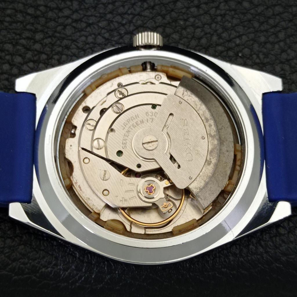 AUTOMATIC VINTAGE SEIKO 5 REFURBISHED JAPAN MENS BLUE COLOR DIAL WATCH a440660-4 Sk-a440660