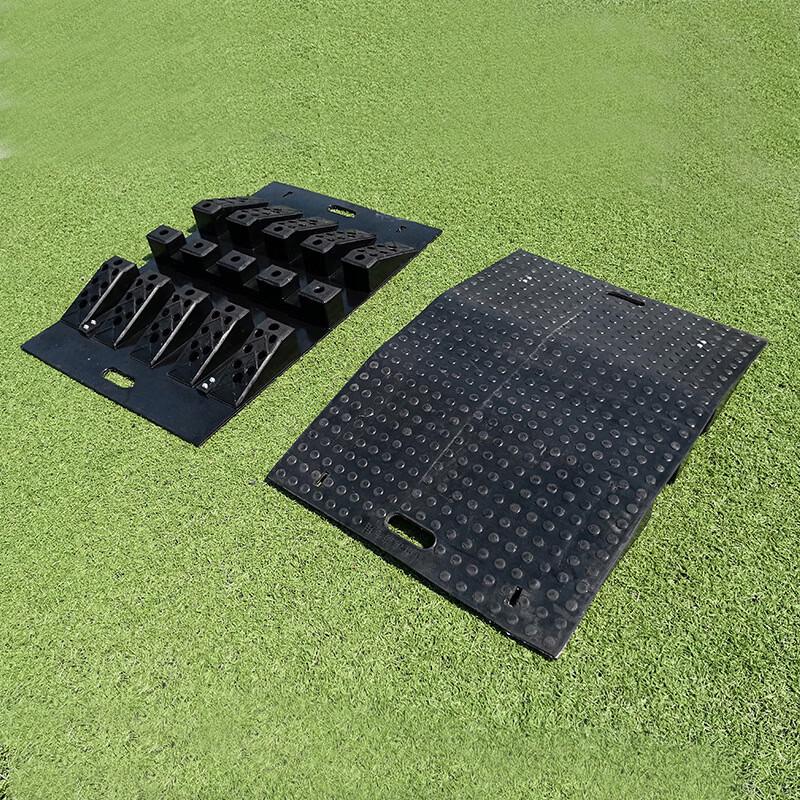 Heavy-Duty Rubber Fire Hose Bridge