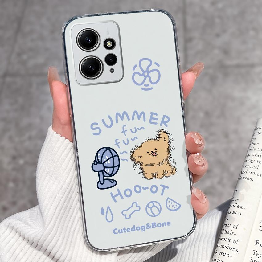 Luxury Transparent TPU Shockproof Phone Case For Redmi Note 12 11 11T Pro Plus 12S 11S 11SE 12Turbo Beautiful Girl Pattern Soft Casing For Redmi Cover