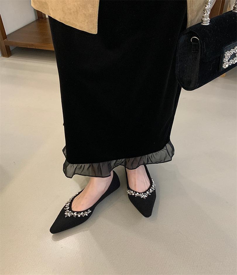 Fashion elegant show high small fragrant lazy shoes sweet European and American 2025 Internet celebrity new dopamine elegant single shoes women