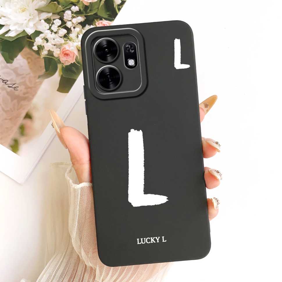 For Honor X6d X6D 5G Case LNA-NX1 Simple Lucky Letters A-Z Silicone Back Cover For Honor Play 60A 60a 5G NLA-AN00 Bumper Shell