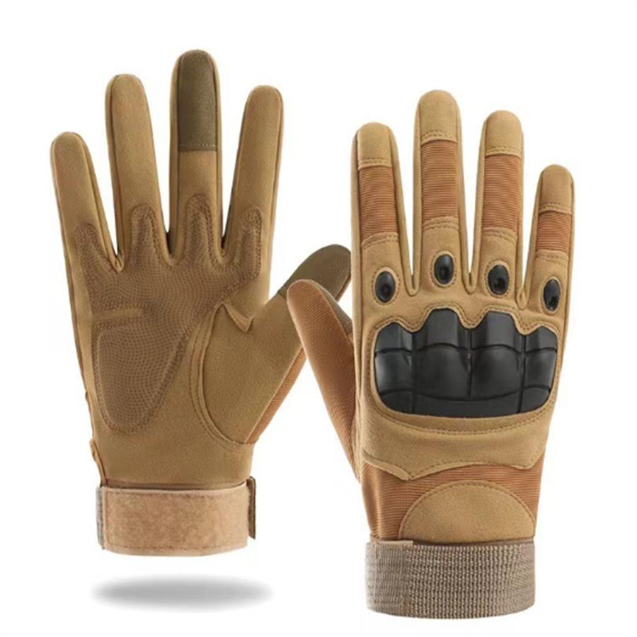 

Tactical Touchscreen Gloves, Impact-Resistant Breathable Gloves for Outdoor & Military Activities L коричневий