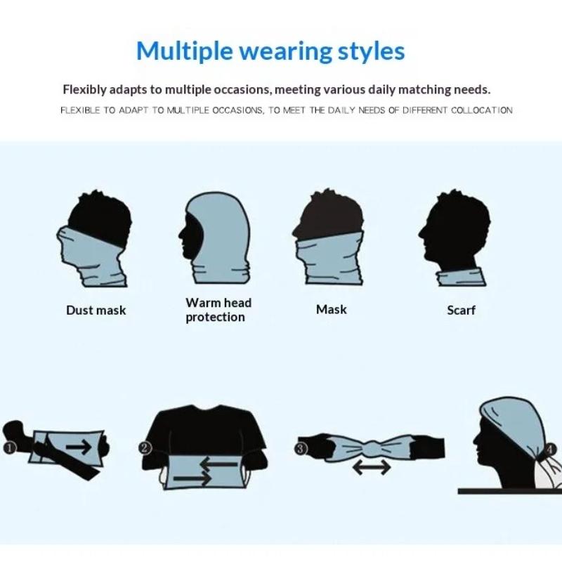 Motorcycle Face Mask Warm Knitted Scarf Thermal Ski Neck Scarf Winter Women Men Windproof Outdoor Sport Cycling Hiking Warm