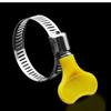 10/50pcs Plastic Handle Hand Hose Clamps Versatile Worm Driving for Tube Adjustable Stainless Steel Butterfly Pipe Clamp Clips