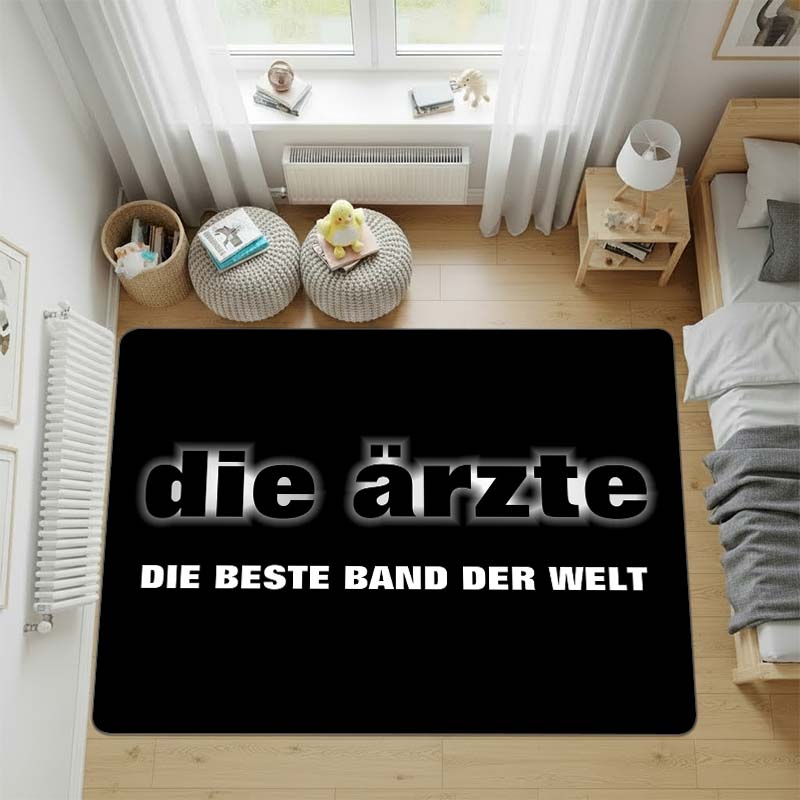 

Die Ärzte Punk Band Carpet, Bedroom Rug, Doormat,Living Room Rug, Bedside Carpet, Computer Chair Mat, Birthday Christmas Gift. 60x90cm