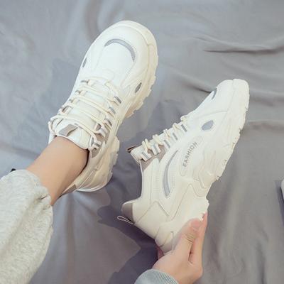 Men's Shoes New Summer Breathable Mesh Casual Sports Mesh Shoes Men's Running Height-increasing White Tide Shoes
