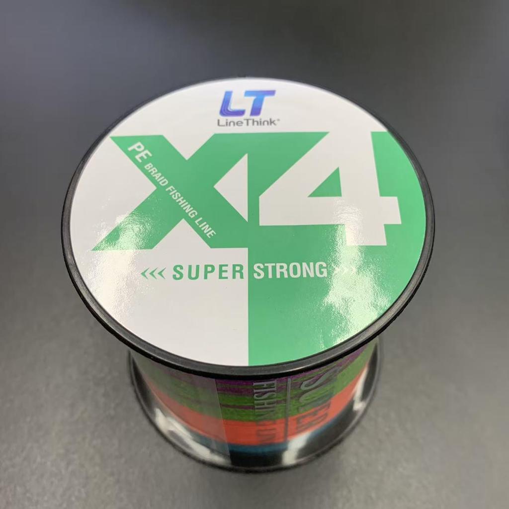 LineThink 500m Super Strong 4-Strand Braided PE Fishing Line, Wear-Resistant and Ideal for Sea Fishing