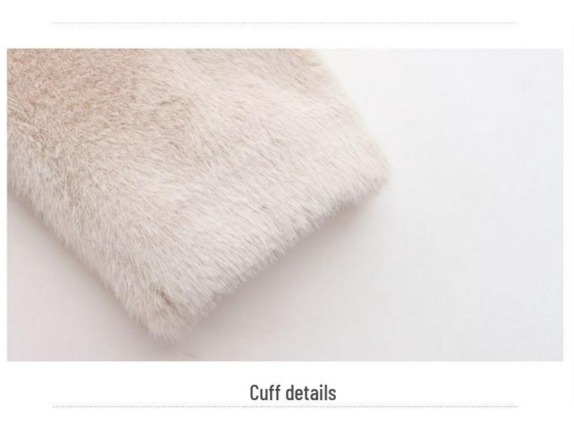 Women's Short Mink Velvet Coat - Autumn/Winter, Plus Size, Thick Fur Cardigan