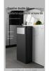 Double-Lid Large Capacity Trash Can for Kitchen, Public, Outdoor & Commercial Use