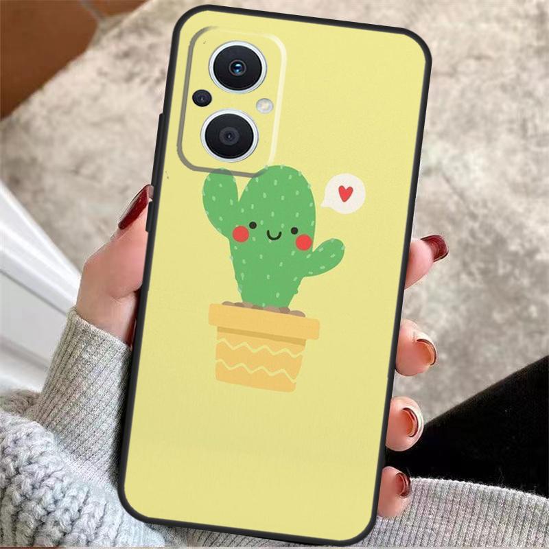 Cactus Pattern Phone Case For OPPO Reno 5Z 4Z 2Z 8T Reno 4 5 6 7 8 Lite OPPO Find X6 X5 Pro X2 X3 Neo Lite
