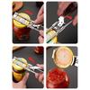 Non-slip Stainless Steel Can and Bottle Opener, Adjustable Handheld Can Opener for Easy Use