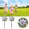 Material Easy Installation Windmill Multi-Purpose Decoration Windmill Sparkling Octagonal Laser Windmill Dur-able Outdoor
